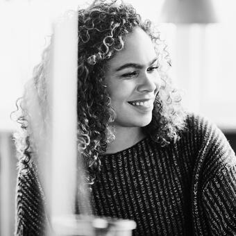 Smiling businesswoman