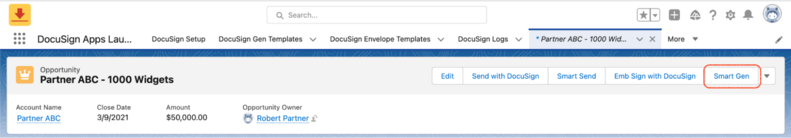 Smart Send with DocuSign Gen