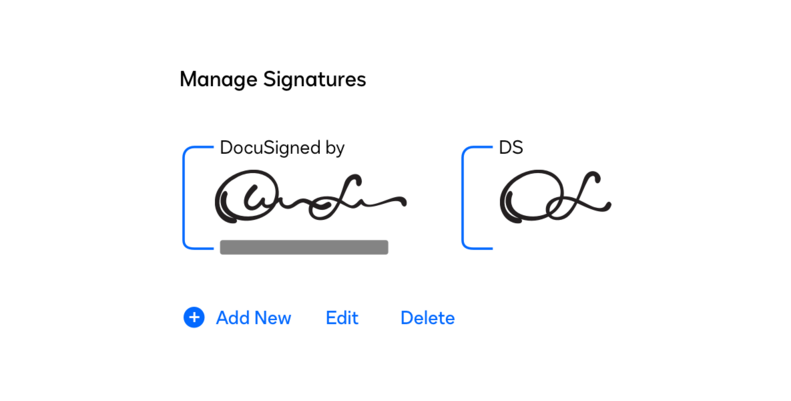 Creating an eSignature in DocuSign