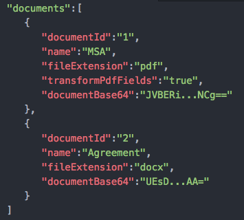 Direct documents model example