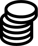 Stack of coins icon