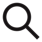 Icon of a magnifying glass